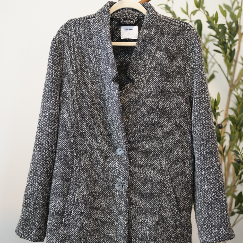 Tweed coat from Old Navy
